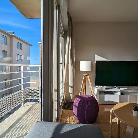 Lateral Seaview Studio 6th Floor With Outdoor Pool Type 63 אוסטנדה